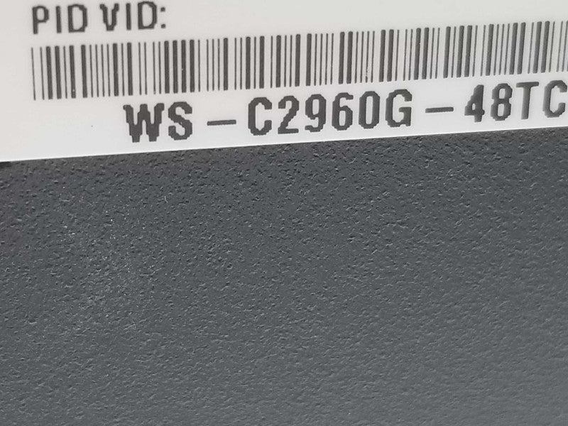 Cisco WS-C2960G-48TC-L â¢ Gigabit Ethernet Switch, FCTY RESET ~