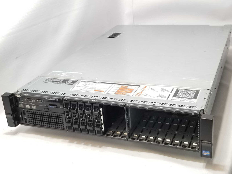 Dell PE R720, 2x Xeon E5-2630v2 2.6GHz, 64GB RAM, 2x PSU 16x 2.5\\" Bays No RAID _