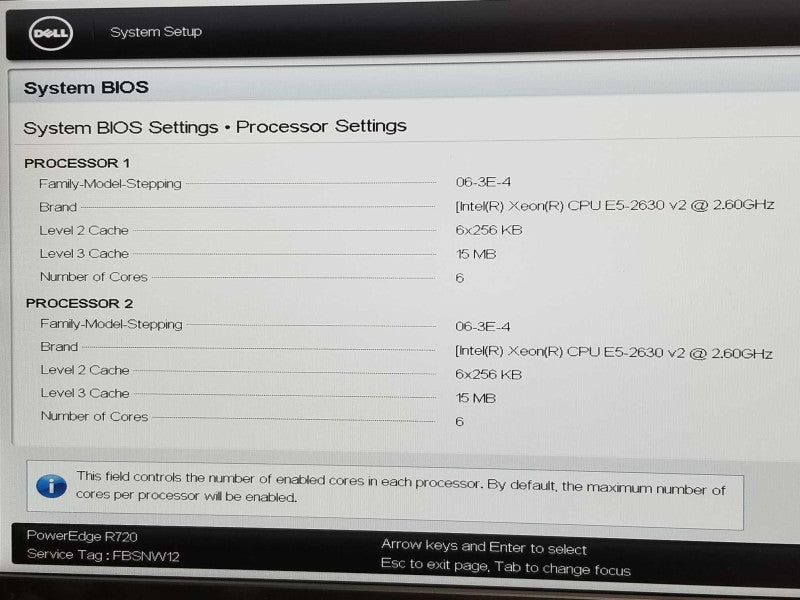 Dell PE R720, 2x Xeon E5-2630v2 2.6GHz, 64GB RAM, 2x PSU 16x 2.5\\" Bays No RAID _