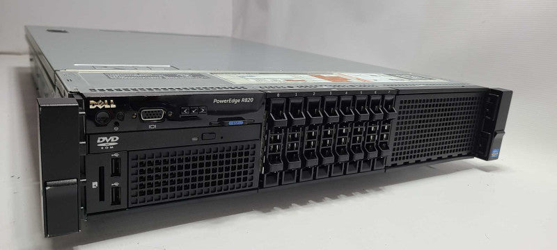 Dell PowerEdge R820 4x Xeon E5-4650 2.7GHz 256GB No Raid 8x2.5\\" Bays 2xPsu $
