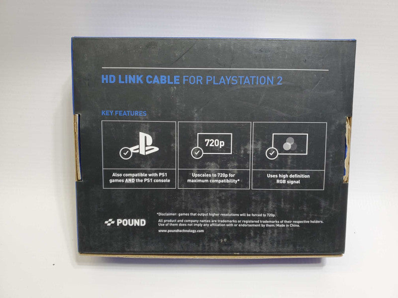Pound Technology HD Link Cable for PlayStation 2 HDMI ADDAPTER for PS1 PS2 & PS3 OPENBOX