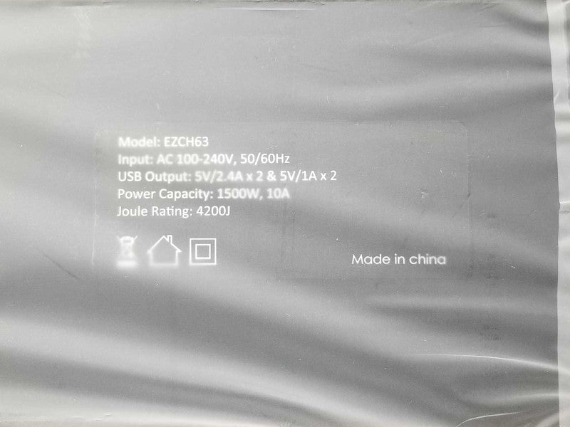New Ezo USB Charging Station with Surge Protection EZCH63 _