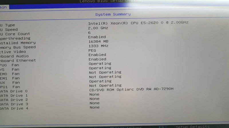 lenovo Thinkstation D30 Xeon E5-2620 @ 2.00ghz / 16gb ram / quadro k620 gpu #