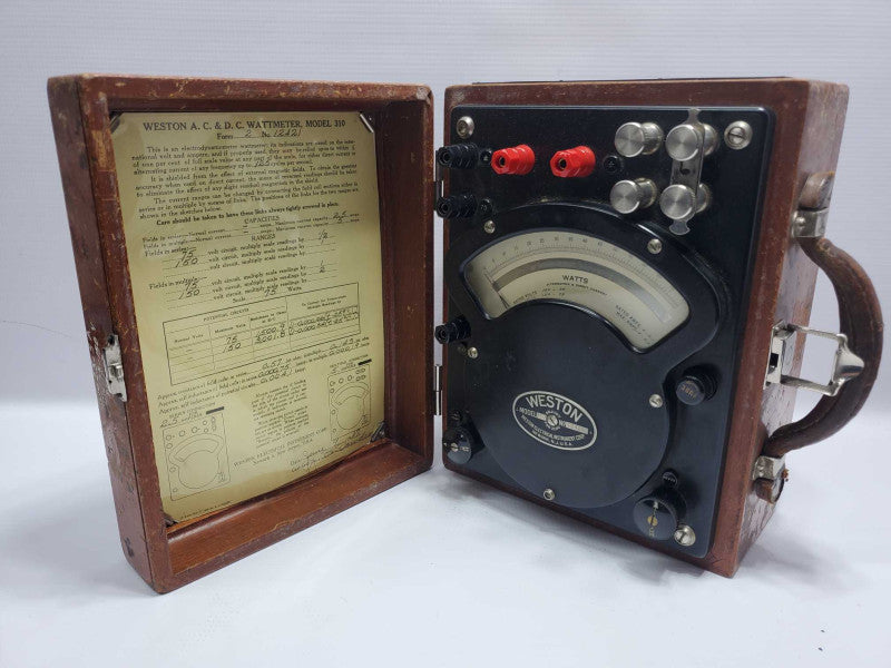 Vintage Weston AC/DC Wattmeter Model 310 (AS-IS) |