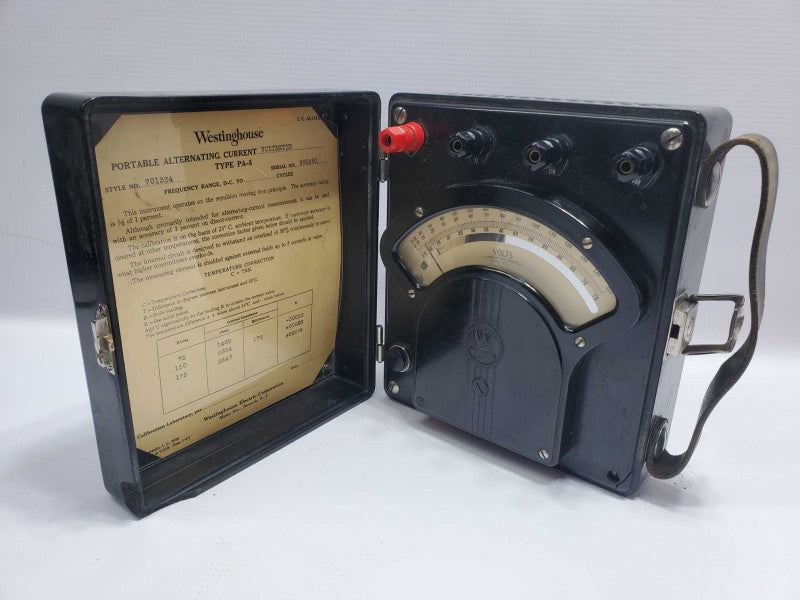 Vintage Westinghouse Portable AC Voltmeter PA-5 (AS-IS) |
