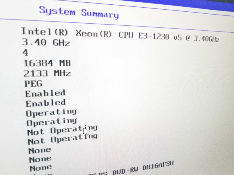 Lenovo Thinkstation P310, Xeon E3-1230(v5) 3.4Ghz QC/16GB, Quadro K620, NO HDD ~