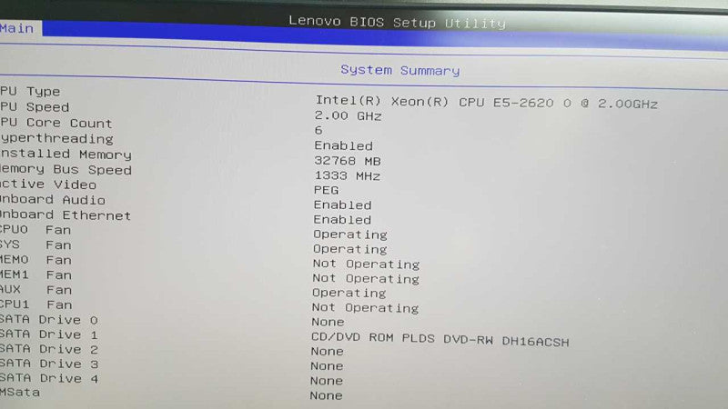 Lenovo Thinkstation Xeon E5-2620 @ 2.00ghz / 32gb ram / READ #