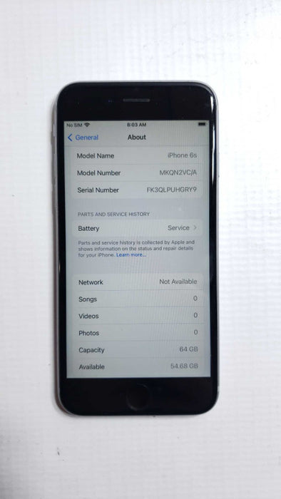 Apple iPhone 6s Gray 64G Unlocked A1688 [