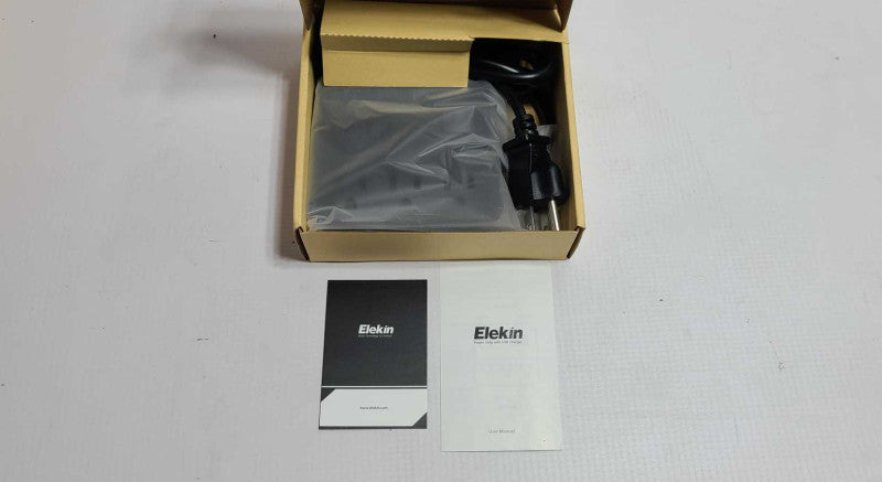 Elekin Power Strip with USB Charger TPM01-US 3 Port USB 3 Outlet $