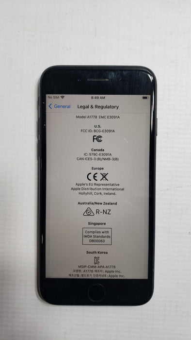 Apple iPhone 7 A1778 128G Black SIM Lock  [