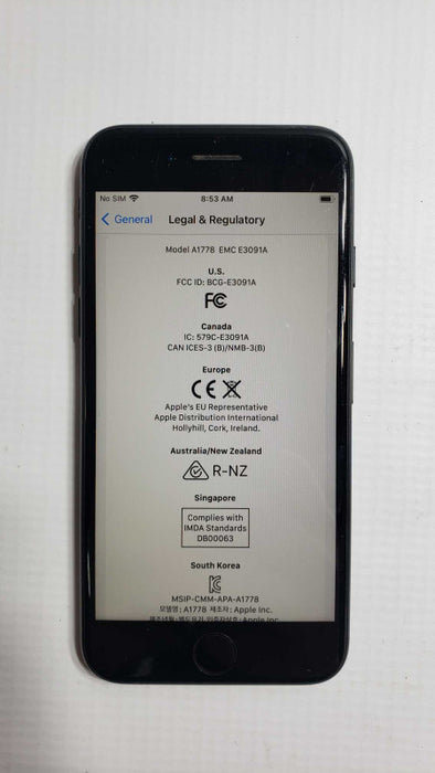 Apple iPhone 7 A1778 32G Black SIM Locked  [