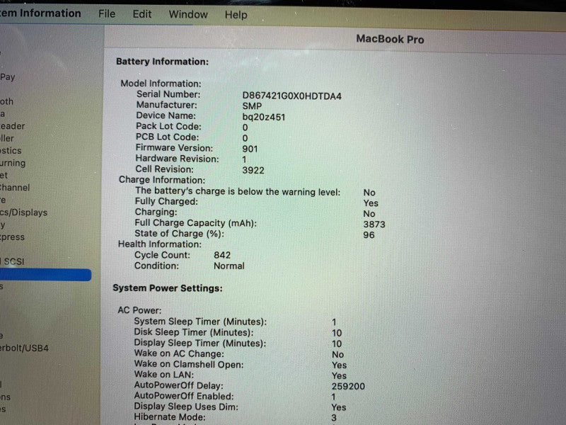MacBook Pro 13-inch 2017 4xThunderbolt Core i5 CPU 16GB RAM 256GB Storage  -