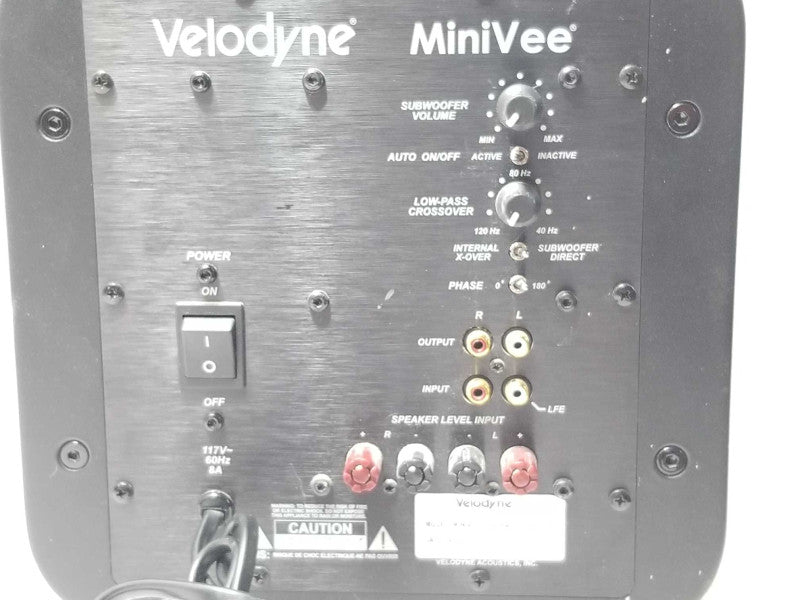 Velodyne MiniVee Subwoofer Miniv 8\\" Powerful 1,000-watt mini-subwoofer\\\\ _
