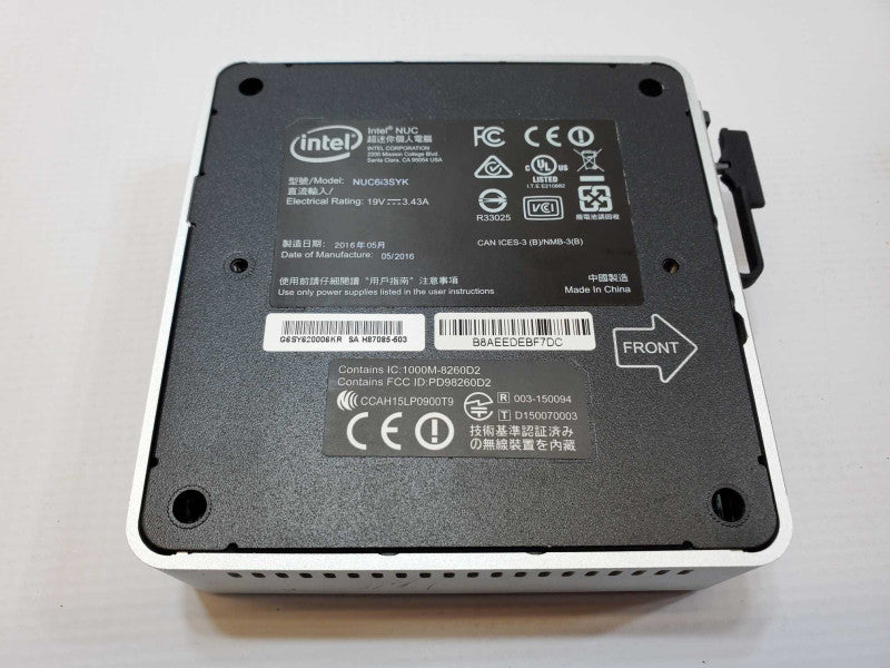 Intel NUC NUC6i3SYK Core i3-6100U @ 2.30GHz 16GB DDR4 NO SSD (