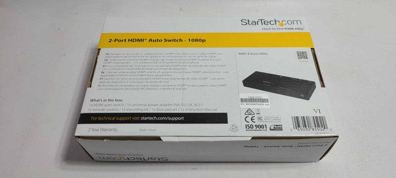 StarTech.com 2 Port HDMI Auto Switch - 1080p VS221HDQ $