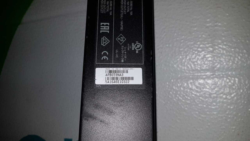 APC Metered-by-Outlet Rack PDU AP8659NA3 230vac NEMA L6-20P #