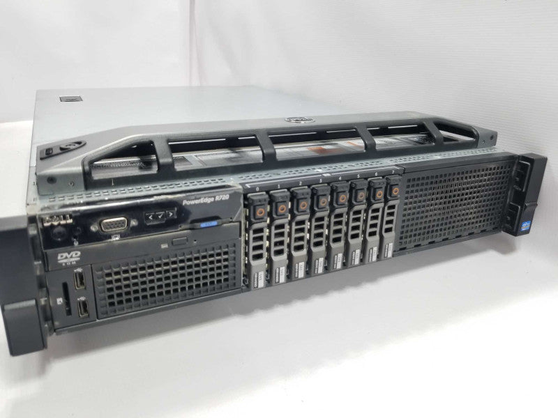 Dell PowerEdge R720, 2x Xeon E5-2630 2.3GHz 6C/64GB, H710p Mini, 8x 400GB SAS SSDs ~