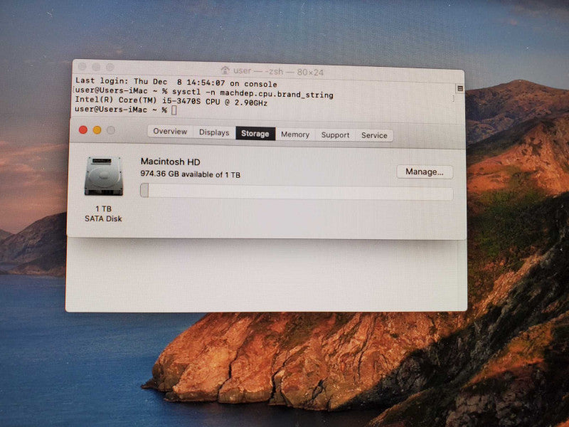 iMac 2012 27\\" Core i5-3470S @ 2.9GHz 8GB Ram 1TB HDD Nvidia GTX 660M (