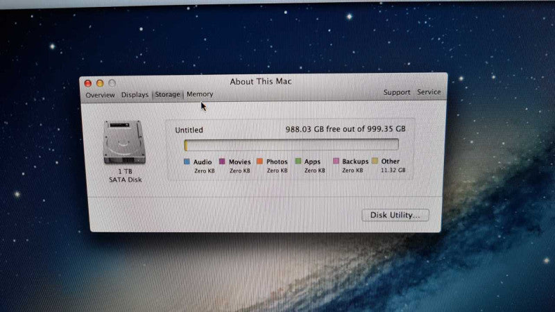 iMac late 2012 A1418 I5-3330S @ 2.70ghz / 8gb ram / 21.5\\" Display / 1TB HDD  #