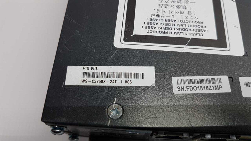 CISCO Catalyst 3750-X WS-C3750X-24T-L 24-port GbE Layer 3 Network Switch #