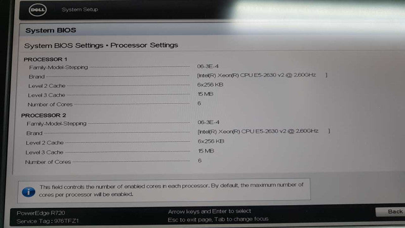 Dell Poweredge R620 2x Xeon E5-2630 V2 @ 2.60ghz / 64gb ram / H710P Raid #