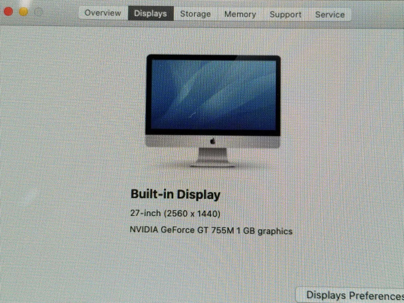 Apple iMac L2013 27\\" Core i5-4570 3.2GHz 8GB 256GB SSD GT 755M 1G Catalina SEE _