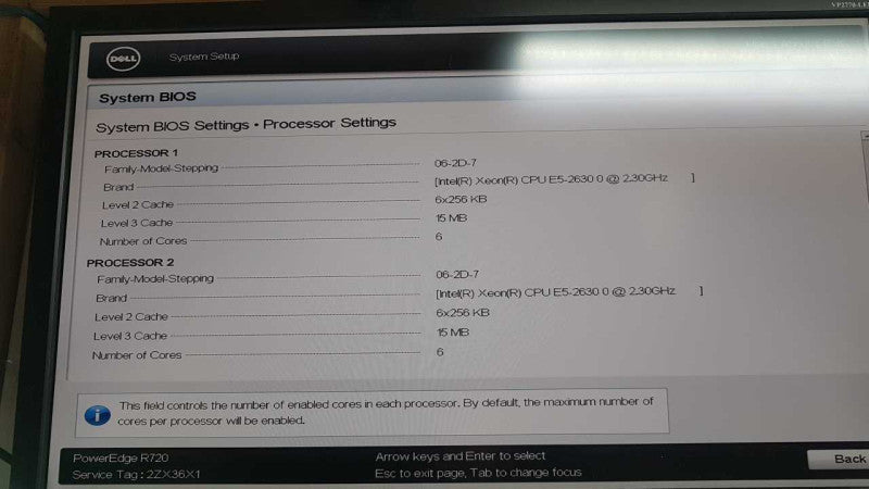 Dell Poweredge R720 2x Xeon E5-2630 @ 2.30ghz / 64gb ram / H710P / READ #
