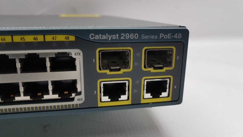 Cisco Catalyst 2960 series POE-48 switch WS-C2960-48PST-L / FACT RESET #