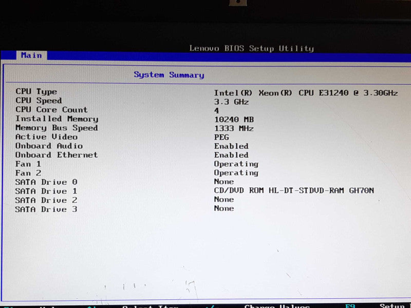 Lenovo ThinkStation E30 Xeon E3-1240 @ 3.3GHz 10GB RAM - NO HDD +