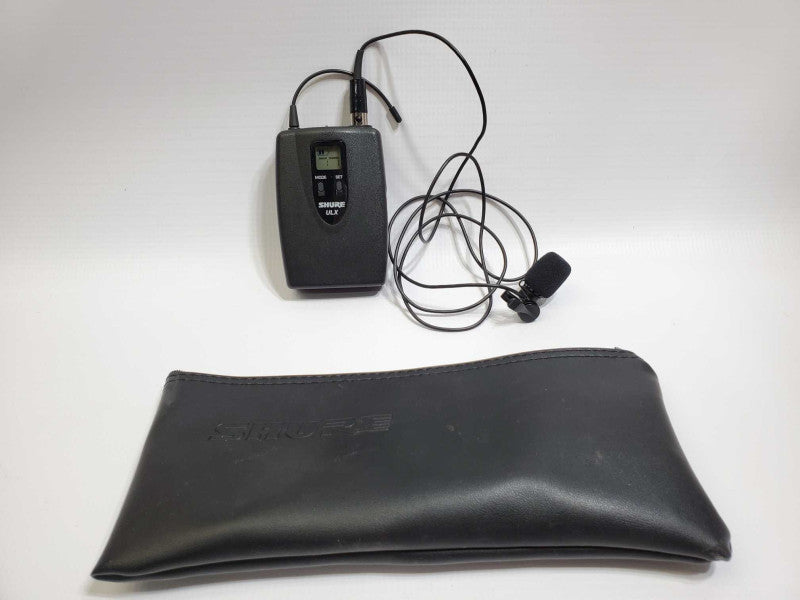 Shure ULX1-J1 Wireless BodyPack Transmitter w Wired Mic Attachment and bag
