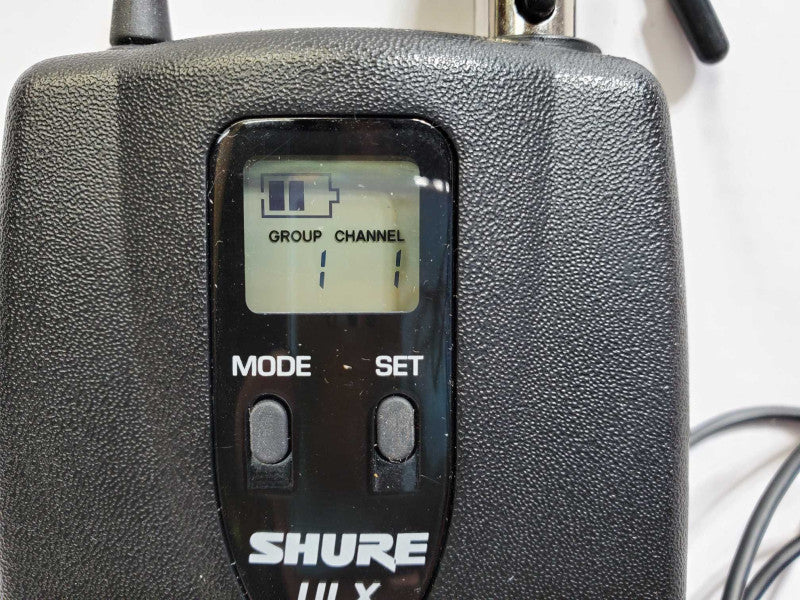 Shure ULX1-J1 Wireless BodyPack Transmitter w Wired Mic Attachment and bag
