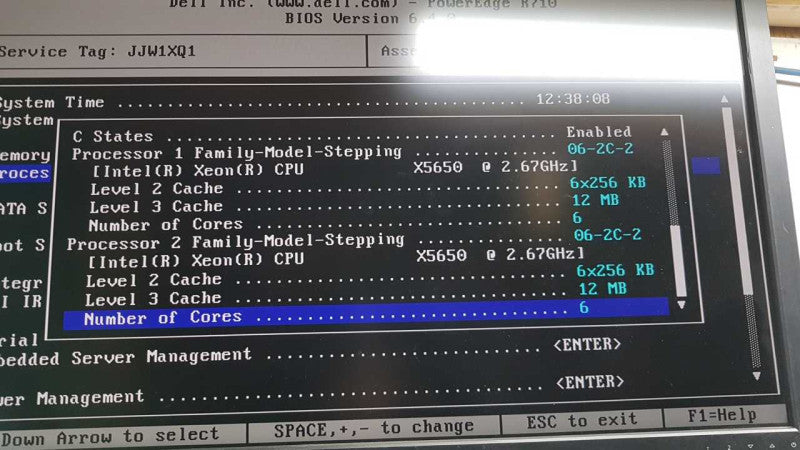 Dell Poweredge R710 2x Xeon X5650 @ 2.67ghz / 48gb ram / 0T954J Ctrl #