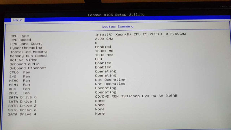 Lenovo Thinkstation D30 Xeon E5-2620 @ 2.00ghz / 16gb ram / Quadro 600 GPU #