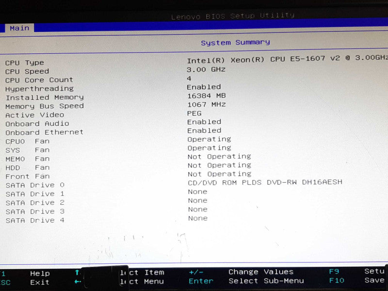 Lenovo ThinkStation S30 Xeon E5-1607 v2 @ 3GHz 16GB RAM QUADRO K600 - No HDD +