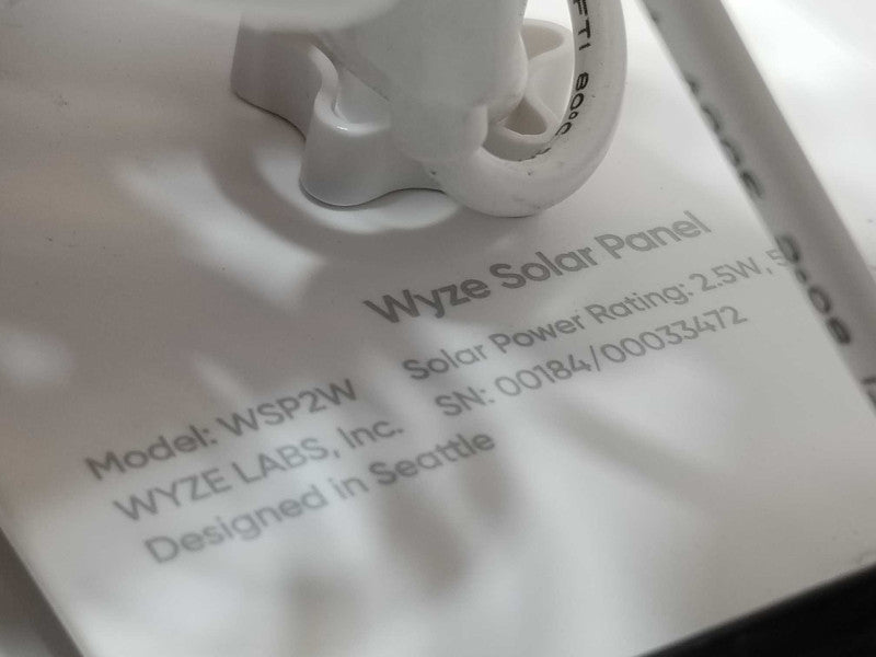 Wyze Solar Panel WSP2W White _