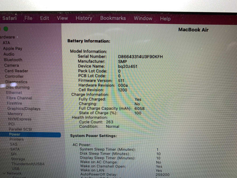 MacBook Air 13-inch Early 2015 with i5 CPU 8GB RAM &128GB Storage  -