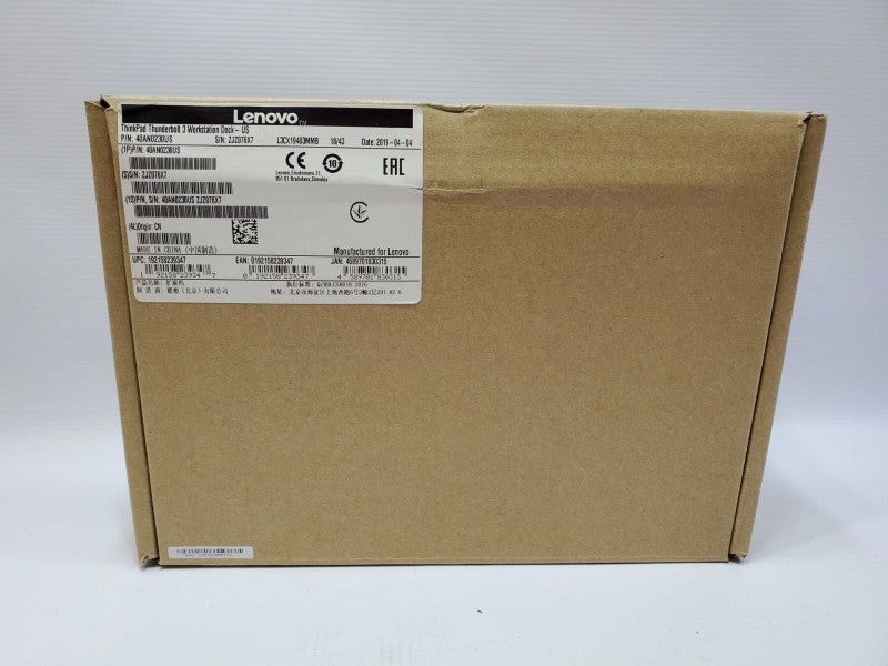 Lenovo ThinkPad Thunderbolt 3 Docking Station 40AN DK1841 + 230W Adapter (