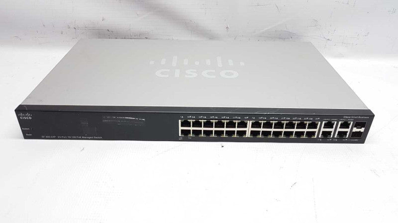 Cisco SF300-24P 24-Port 10/100 PoE Managed Network Switch #