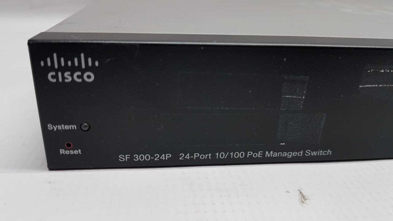 Cisco SF300-24P 24-Port 10/100 PoE Managed Network Switch #