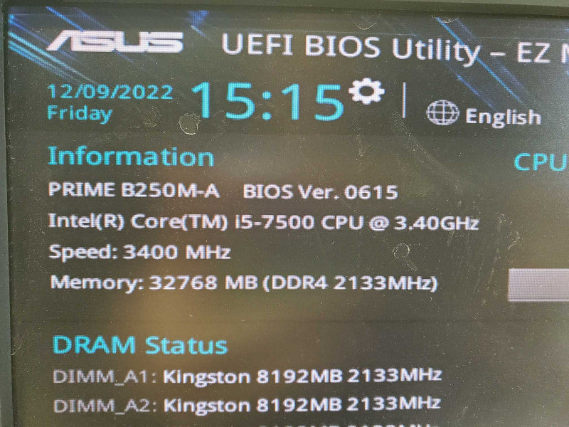 Custom Desktop i5-7500 @ 3.4GHz 32GB DDR4 NAVIDIA QUADRO K2200