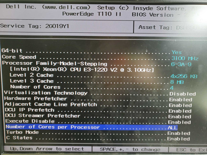 Dell PowerEdge T110II - Intel Xeon E3-1270 V2 3.50GHz, 8GB,