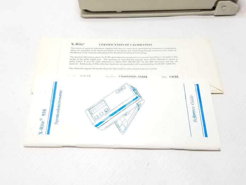 X-Rite 938 Speetrodensitometer, Untested, For parts, AS-IS _