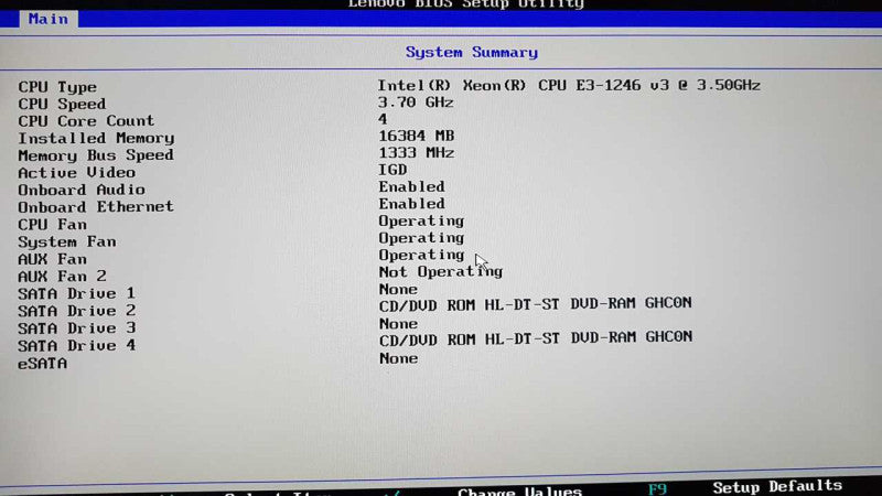 Lenovo P300 Workstation Xeon E3-1246 V3 @ 3.50ghz / 16gb ram / READ #