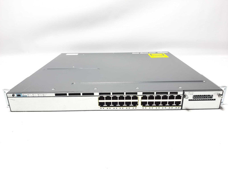 Cisco WS-C3750X-24P 24-Port PoE+ Gigabit Ethernet Switch +