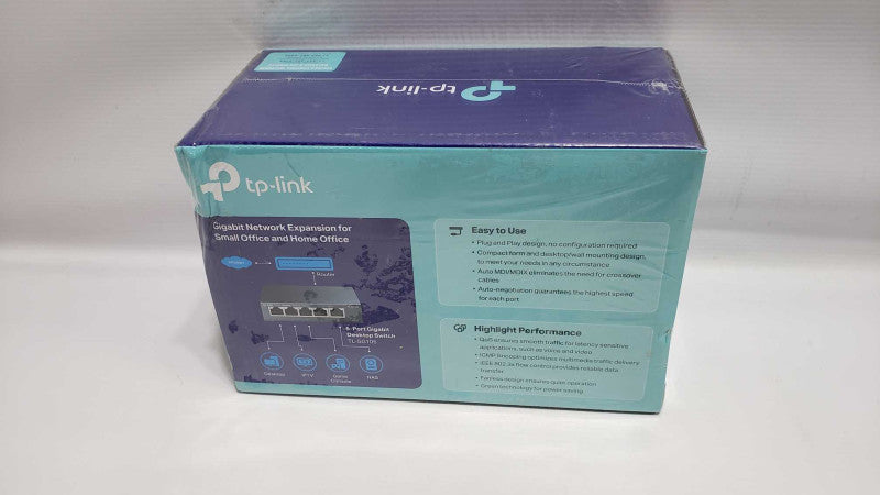 TP-LINK TL-SG105 5-Port Gigabit Smart Managed Network Switch (NEW) |
