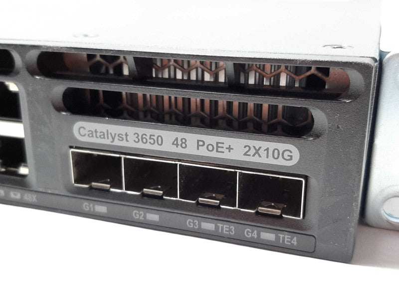 Cisco Catalyst WS-C3650-48PD 48-Port PoE+ 2x10G Gigabit Ethernet Switch +