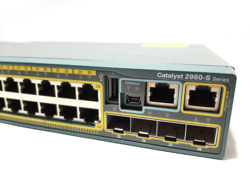 Cisco Catalyst WS-C2960S-24TS-L 24-Port Managed Gigabit Ethernet Switch +