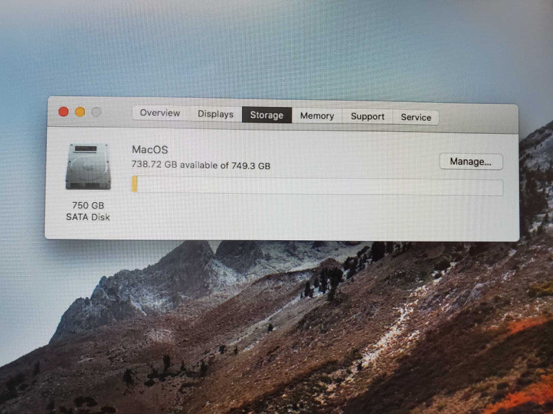 Mac Mini 2011 A1347 Core i7-2635QM @ 2.0 GHz 16GB Ram 750GB HDD (
