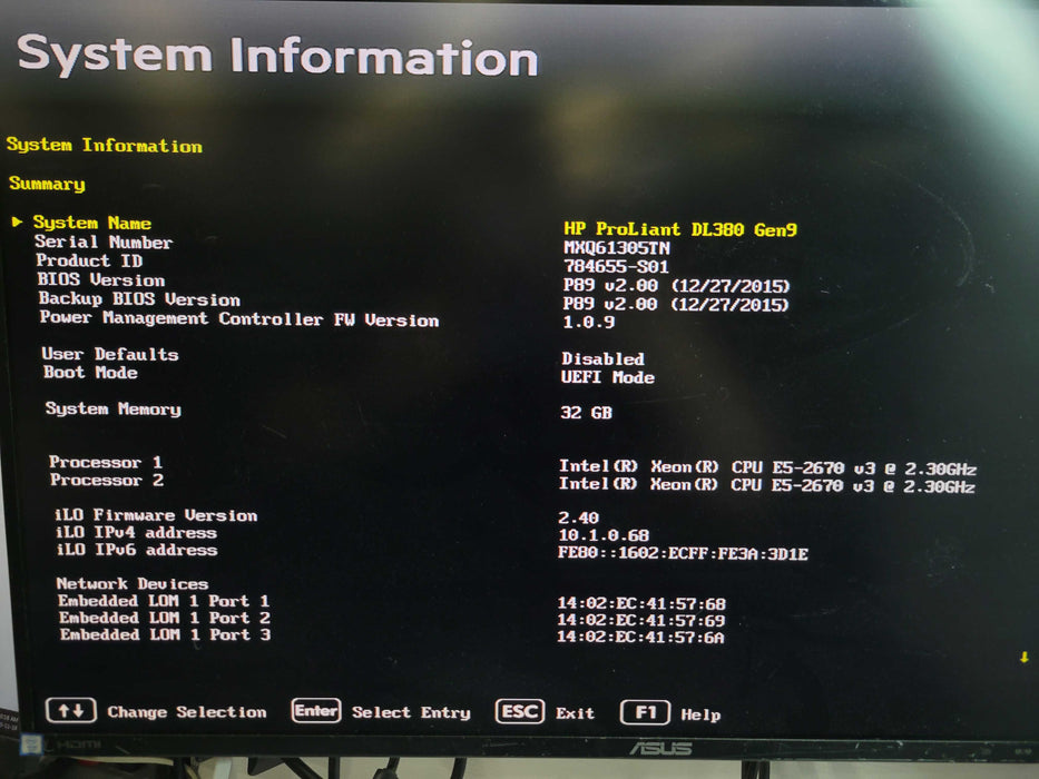 HP ProLiant DL360 Gen9 - 2x Xeon E5-2670 v3 32GB DDR4 P440ar 2x800W PSU %
