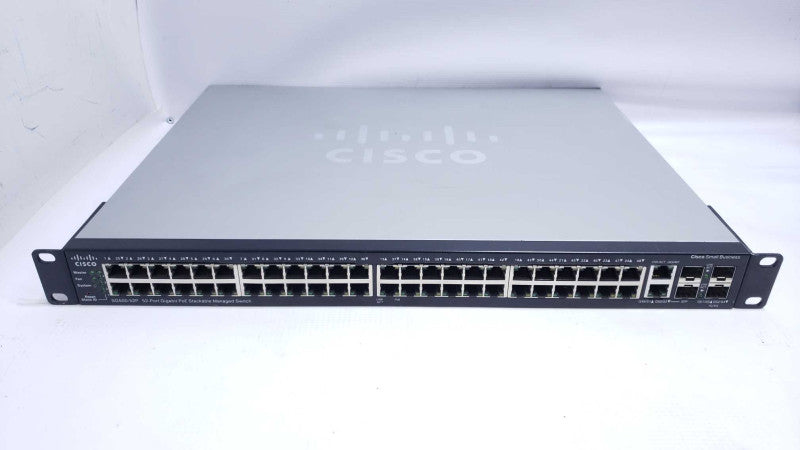 Cisco SG500-52P-K9 48 Port Gigabit Ethernet PoE 2xGE/2x5GE SFP SG500 52P [